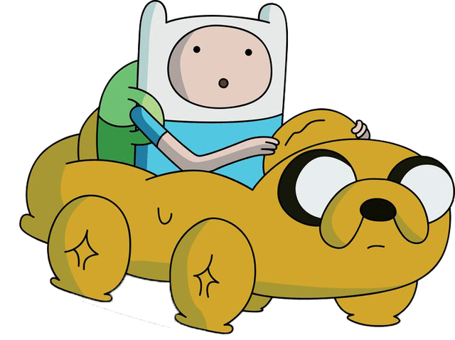 Jake as a Car with fin